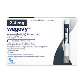Wegovy, 2.4 MG/0.75 ML Pen Injector, Without insurance, $355